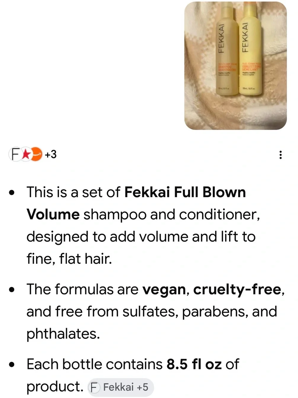 Fekkai Full Blown Volume Shampoo - Yellow